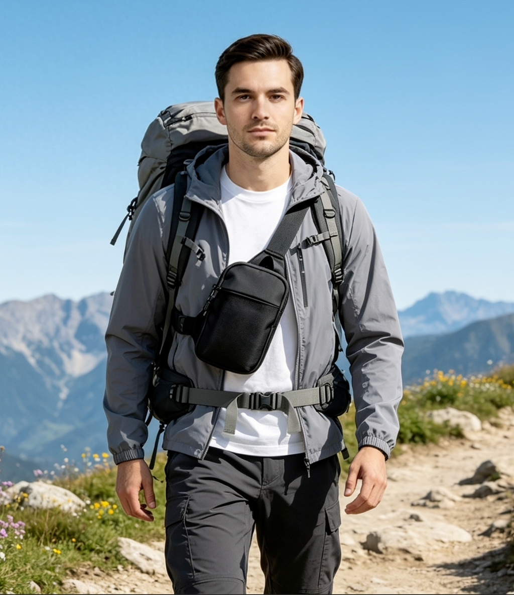 Kompakte Crossbody mit Magnetverschluss