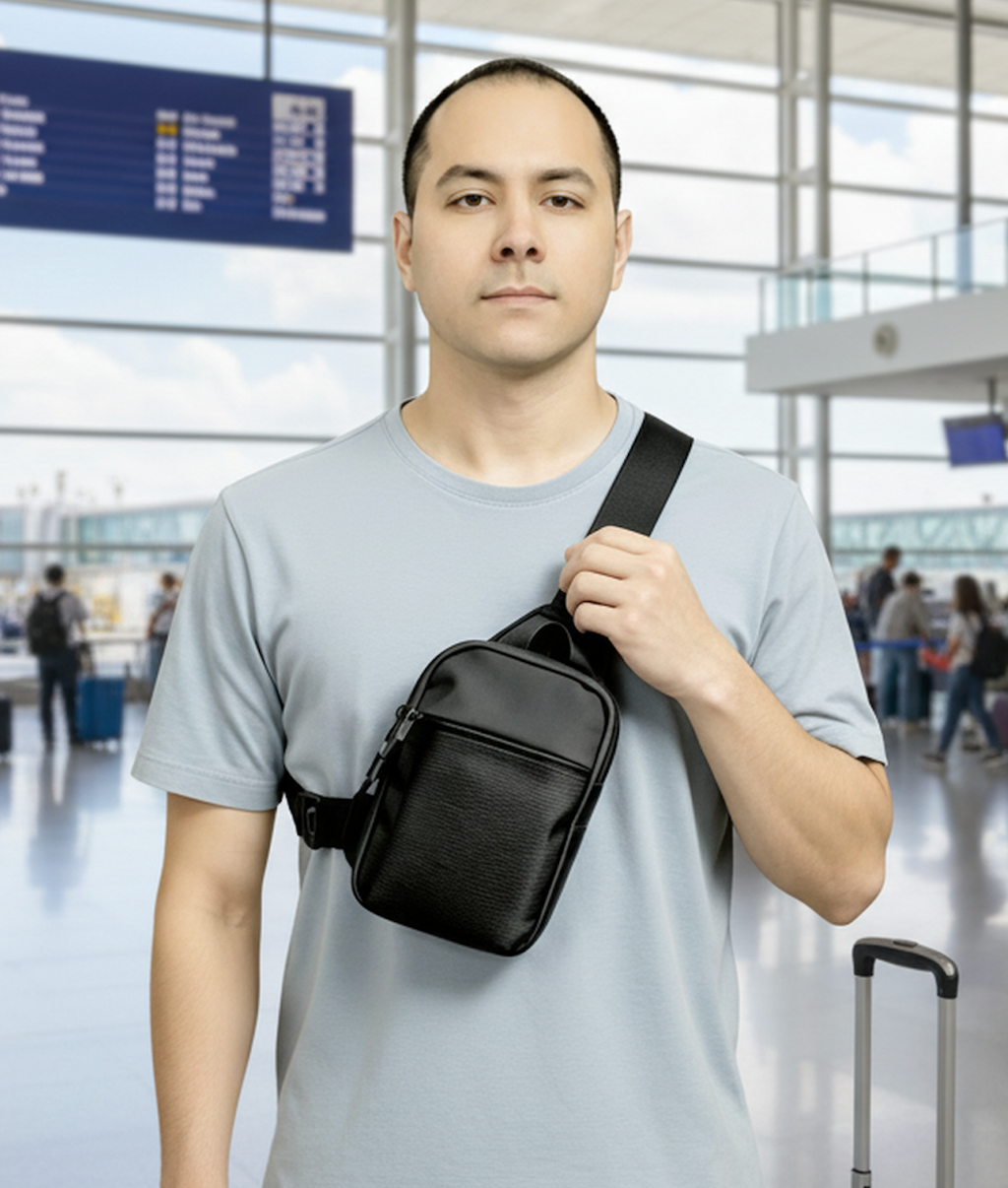 Kompakte Crossbody mit Magnetverschluss