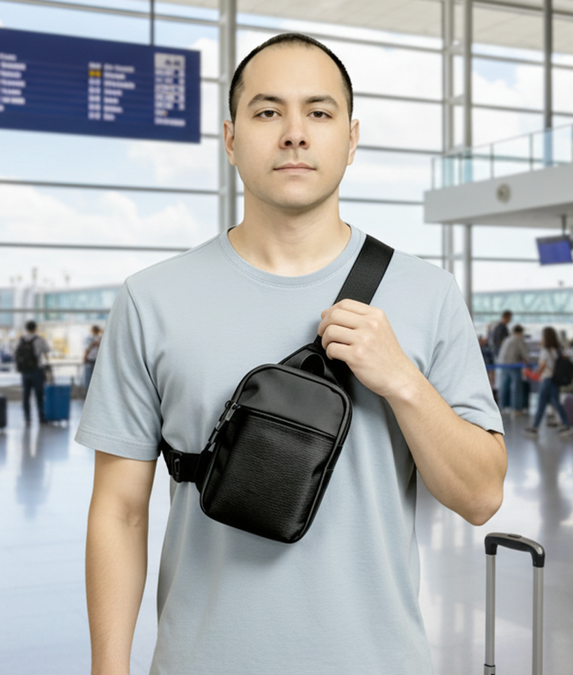 Kompakte Crossbody mit Magnetverschluss